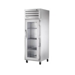 True STG1F-1G-HC - Freezer, one-section, -10°F, (1) glass door, stainless steel front, (3) shelves